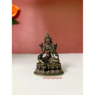 Tượng đồng Đức Tara xanh mật tông