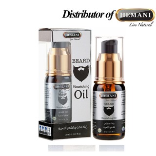 Dầu dưỡng râu Hemani Beard Nourishing Oil 30 ml, làm dịu da khi bôi minoxidil và hỗ trợ mọc râu