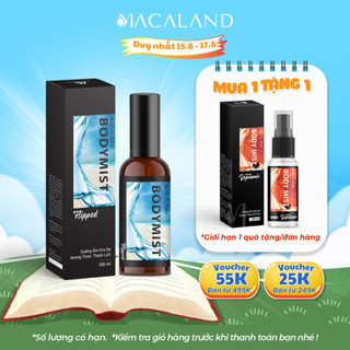Body mist xịt thơm body macaland 20ml/100ml hương flipped cho nam dưỡng ẩm cho da, lưu hương lâu