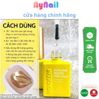 Top lì không lem Vendeeni chính hãng 15ml - Gel liên kết làm nền chà tráng gương, vẽ móng, trang trí nail