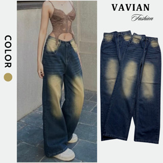 Quần Jean nam nữ UNISEX màu xanh blue wash, quần jean wash nam nữ ống rộng cạp cao trending