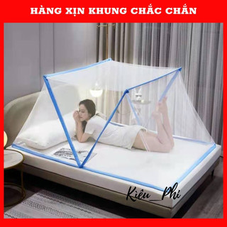Màn mùng chụp tự bung xếp thông minh chống muỗi cao cấp gấp gọn đủ size 1m 1m2 1m4 1m6 1m8 Kiều Phi