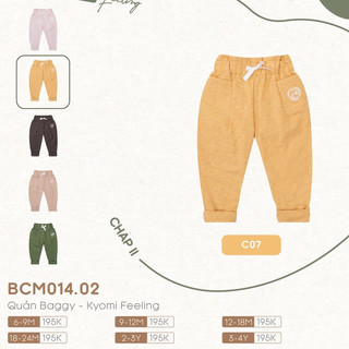 Quần dài baggy bu bu baby cho bé 6m - 4y