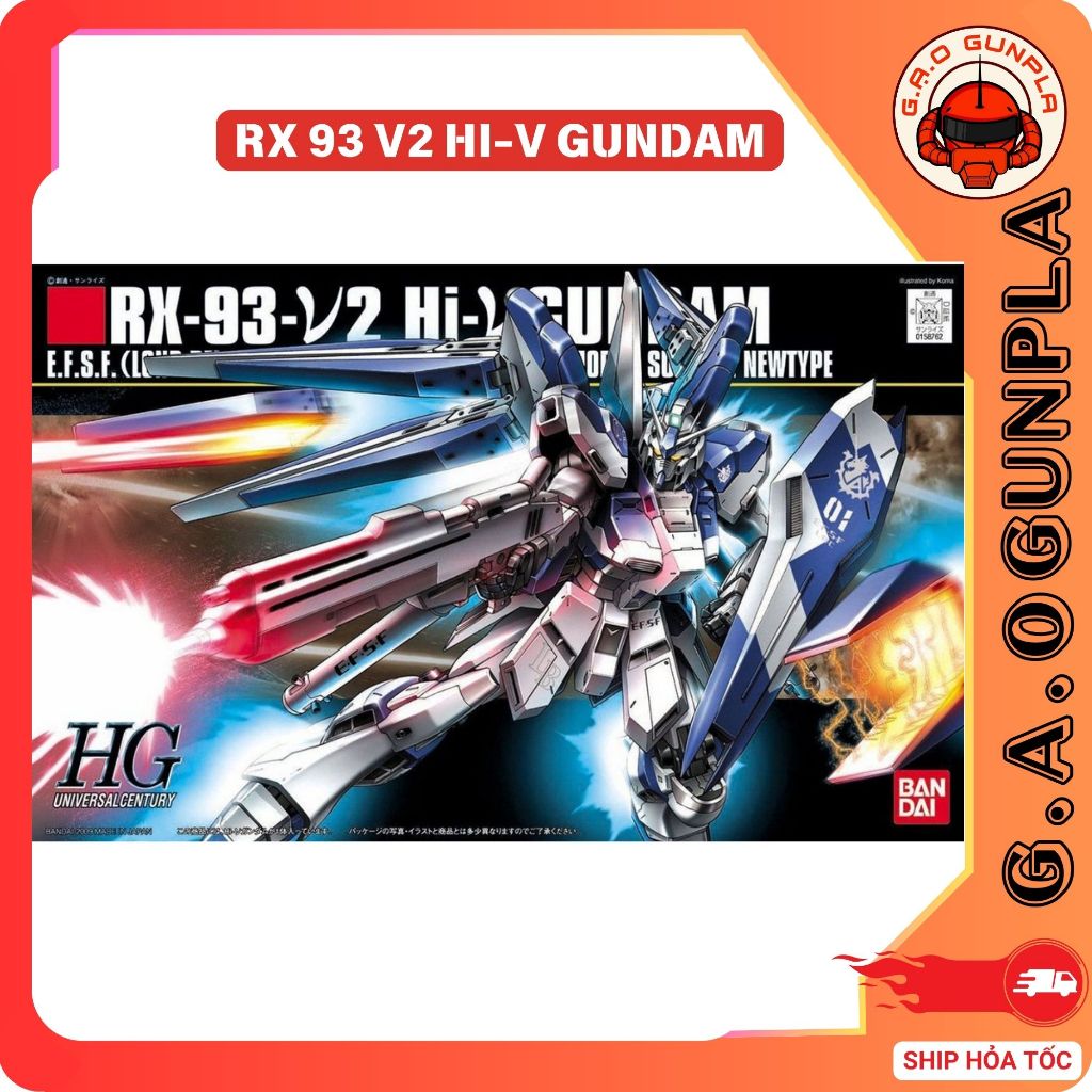 Mô hình lắp ráp Gundam Bandai  1/144 HGUC Hi-νGUNDAM