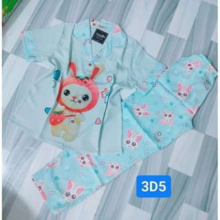 Đồ bộ nữ pijama lụa Mango tay ngắn quần dài siêu hót 3D5
