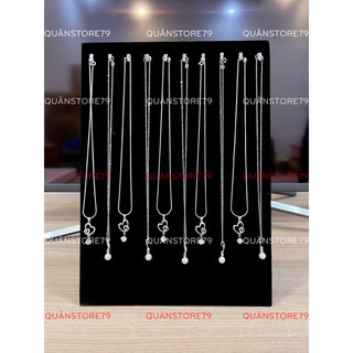 Giá treo dây chuyền đẹp nhung màu đen nhìu mẫu đẹp trang trí cho shop Quânstore79