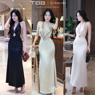 Đầm Yếm Lụa Dài Khoen Phụ Kiện Thiết Kế By Thaobibi