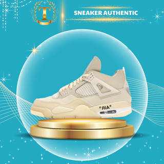 Giày_Air Jordan 4 Vàng Cát Basic Hottrend, Giày Jordan 4 Cổ mid nam nữ full phụ kiện