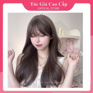 Tóc giả nguyên đầu xoăn dợn wig teen lolita, tặng kèm lưới trùm tóc giả, mã c8136