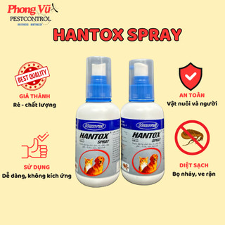 Hantox spray - chế phẩm diệt bọ chét, ve, chấy, rận, ghẻ ở chó mèo, thú cảnh