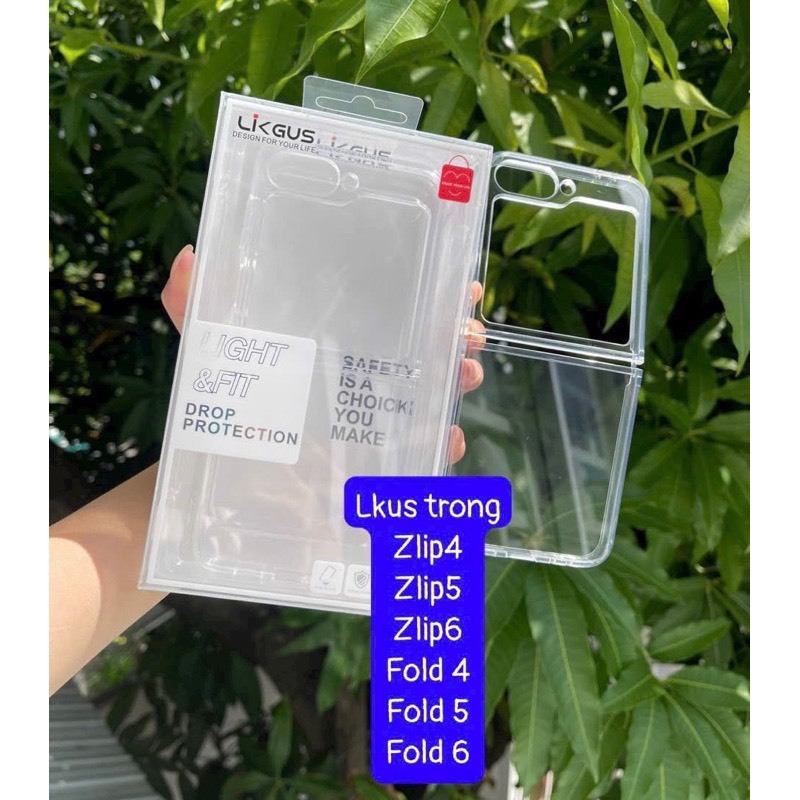 Z Flip 6 Z Fold 6 / Ốp lưng Samsung Z Flip 3 Flip 4 Z Flip 5, Z Fold 5, Z Fold 4 likgus trong suốt