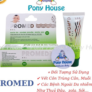Kem Promed  - Gel sát khuẩn da, thủy đậu, tay chân miệng, kháng khuẩn, ngừa Sẹo Cho Bé từ tinh chất trà xanh, nano bạc