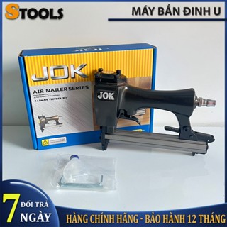 Súng bắn đinh U JOK 1013, máy bắn đinh U dùng hơi, bắn đinh gỗ, đinh ghim yên xe