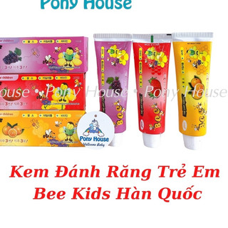 Kem Đánh Răng Trẻ Em Bee Hàn Quốc 90g Cho Bé Từ 2 Tuổi 3 vị Dễ Đánh (dâu,Cam,nho)