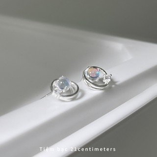 Khuyên tai bạc Đại Dương trang sức bạc Tiệm bạc 21Centimeters