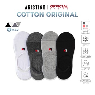 Tất, vớ lười nam công sở ARISTINO Bizsock cao cấp chống tụt gót chất cotton mềm kháng khuẩn - BZS008