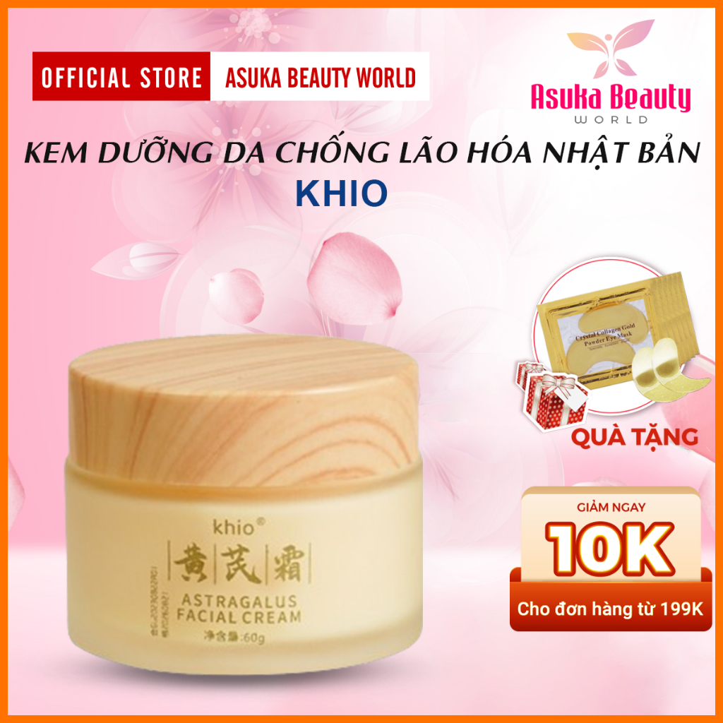 Kem Dưỡng Trẻ Hóa Da KHIO Nhật Bản - Kem Dưỡng KHIO Chống Chảy Xệ, Mờ Nhăn, Bổ Sung Collagen, Trẻ Hóa Làn Da