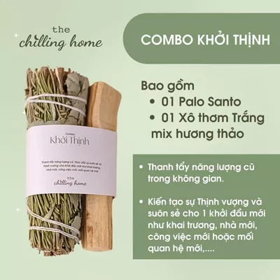 Combo Khởi Thịnh (Xô Hương Thảo & Gỗ Trắc Xanh)