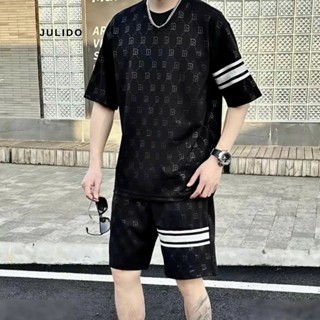 Bộ quần áo Mặc Nhà Thể Thao Nam Mùa Hè Phong Cách Cao Cấp