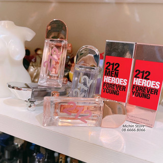 Nước hoa mini 212 Heroes Forever Young thơm mát nam nữ 7ml