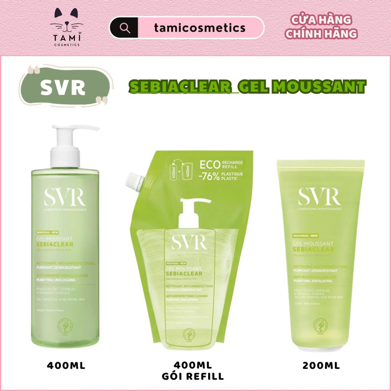 Sữa Rửa Mặt SVR Sebiaclear Gel Moussant