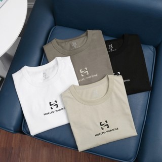  Áo thun nam ngắn tay H-Zet - CAGO thêu nổi chất thun cotton cao cấp 