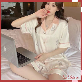 Bộ lụa cộc phối viền cực đẹp hàng mới