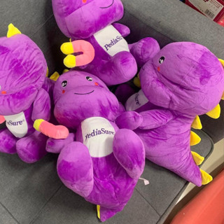 Gấu Bông Cho Bé Khủng Long Tím Pediasure  má phúng phính dễ thương