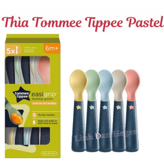 Thìa ăn dặm Tommee Tippee cho bé từ 4 tháng kháng khuẩn, Muỗng Tommee Tippee chính hãng ăn dặm