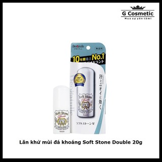 Lăn khử mùi đá khoáng Soft Stone Double 20g