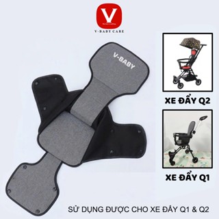 ĐỆM XE ĐẨY V-BABY Q1 VÀ MÁI CHE