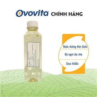 OVOVITA Combo 5 Chai Nước Đường Hàn Quốc Dùng Cho Pha Chế. Chai 450gr Tiện Lợi