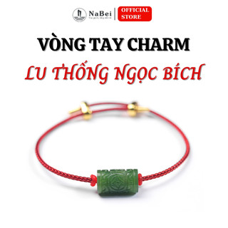 Vòng tay charm lu thống ngọc bích tự nhiên phù hợp cho mệnh mộc, hỏa nb194 - phong thuỷ nabei store