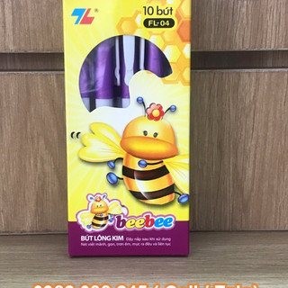 Hộp 10 bút bebe tím thiên long