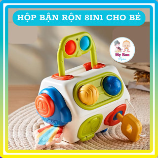 Đồ chơi hộp bận rộn 8in1 cho bé rèn vận động tinh và phát triển trí tuệ