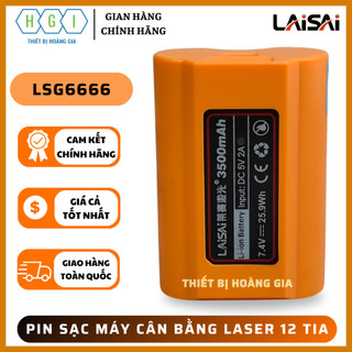 Pin sạc máy cân bằng laser 12 tia xanh laisai lsg6666