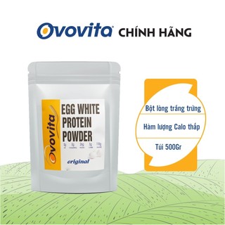 Bột Lòng Trắng Trứng Nguyên Chất OVOVITA Túi Zip 500gr Làm Bánh và Nguyên Liệu Sản Xuất