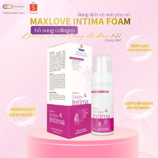 Dung Dịch Vệ Sinh Phụ Khoa Giảm Khí Hư, Ngăn Ngừa Vi Khuẩn Mùi Hôi và Cân Bằng PH Âm Đạo - Maxlove Intima Foam