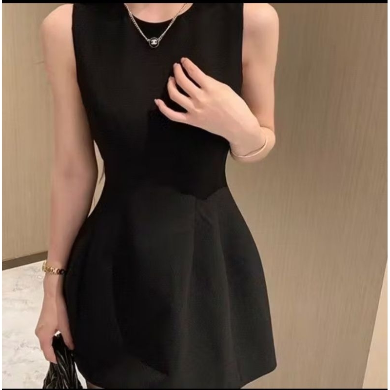 Váy xòe ngắn cổ tròn sát nách có bigsize 40kg-120kg | BigBuy360 - bigbuy360.vn