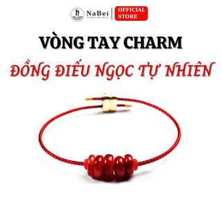 Vòng tay đồng điếu ngọc tự nhiên phù hợp mệnh kim, thủy, hỏa, thổ, mộc nb210 - phong thuỷ nabei