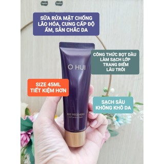 Sữa rửa mặt Ohui tím sạch sâu, mềm da, chống lão hóa size 45ml (Date 2026)