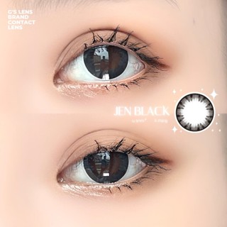 Kính áp tròng Gtrendy JEN BLACK đen tự nhiên giãn vừa lens cận 6 tháng G.DIA 14.5mm có độ (0-6)