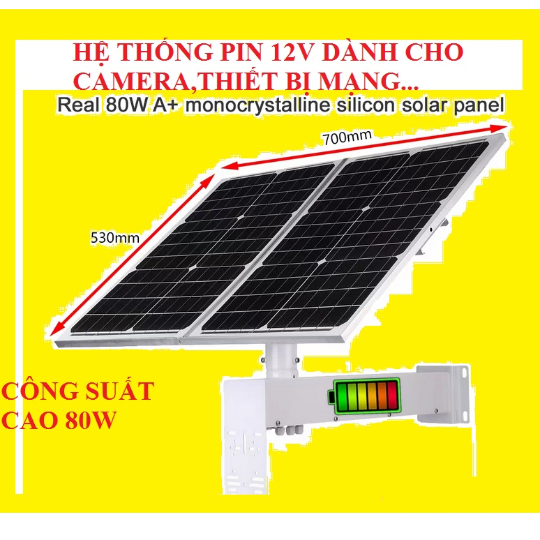 B/ộ Ng/uồn Pin Năng Lượng Mặt Trời 40W-20ah,80W-40ah. LKP