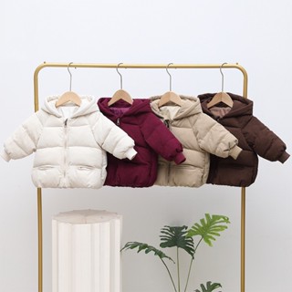 [Shubimkids] -AK12- Áo Khoác Phao Nhung Kèm Mũ Dày Dặn Cho Bé Trai Và Bé Gái 7 - 22kg