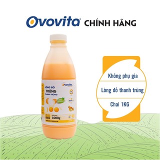 Lòng Đỏ Trứng Thanh Trùng OVOVITA Chai 1kg Làm Nguyên Liệu Chế Biến và Sản Xuất