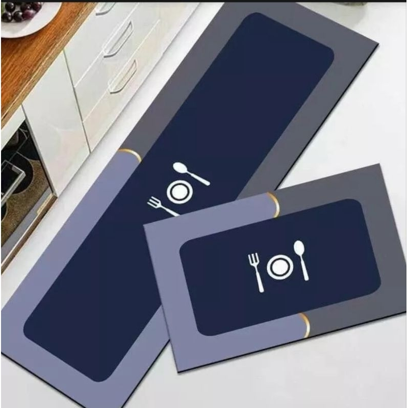 Set 2 Thảm Silicon Chống Trượt Siêu Thấm Kích Thước 40x60Cm Và 40x120Cm