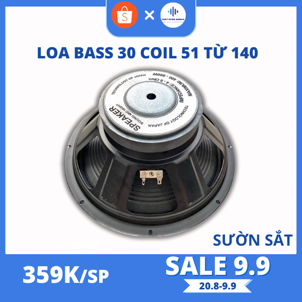 LOA BASS 30 COIL 51 TỪ 140 SƯỜN SẮT - HÀNG NEW - CHUYÊN NGHE NHẠC, HÁT KARAOKE  LOA KÉO