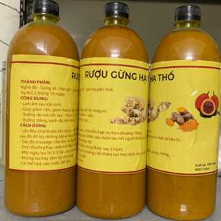 Cốt rượu nghệ gừng gấc hạ thổ chai 1000ml