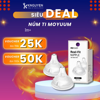 Núm ty bình moyuum hàn quốc chính hãng 1/2/3/4