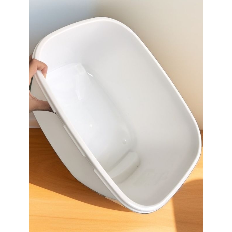 Thùng gạo 20L nhựa PP màu Pastel siêu xinh có bánh xe cao cấp - an toàn , dễ sử dụng